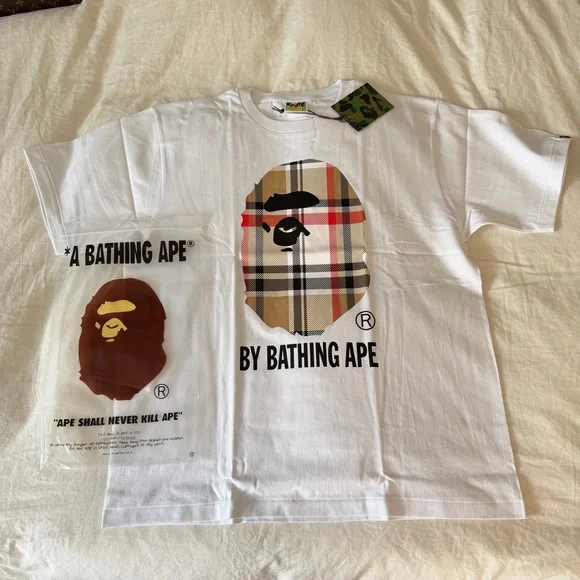 🔥 BAPE x BURBERRY COLLAB T-SHIRT 🔥